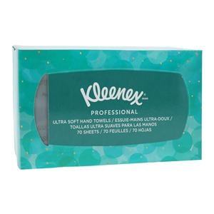 Kleenex Ultra Soft Hand Towel Paper 1 Ply 9 in x 10.5 in White 70/Bx