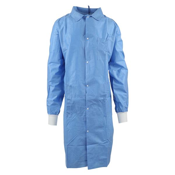 Universal Precautions Lab Coat 3 Layer SMS X-Large Blue 25/Ca