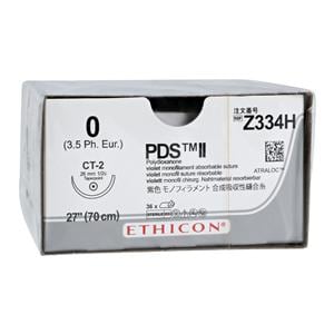 PDS II Suture 0 1x27" Polydioxanone Monofilament CT-2 Violet 36/Bx