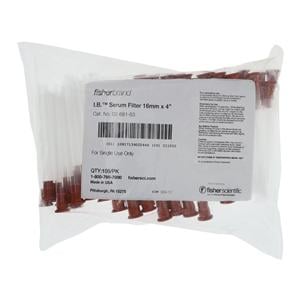 IB Blood Serum Filter For Glass & Plastic Collection Tubes 16mmx4" 100/Pk