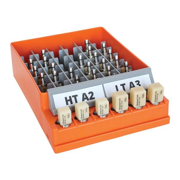 CAD/CAM Block Organizer Storage & Organizer Vibrant Orange Ea