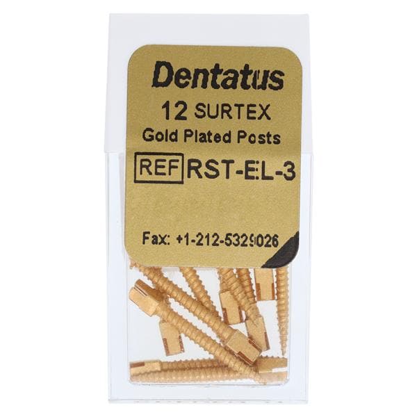 Surtex Posts Gold Plated Refill Extra Long 1.35 mm 12/Bx