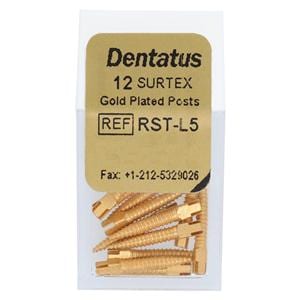 Surtex Posts Gold Plated Refill Long 1.65 mm 12/Bx