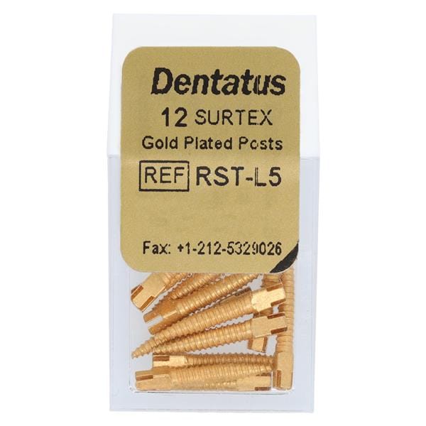 Surtex Posts Gold Plated Refill Long 1.65 mm 12/Bx