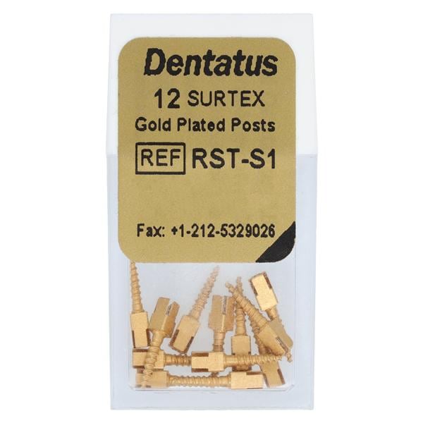 Surtex Posts Gold Plated Short 1.05 mm 12/Bx