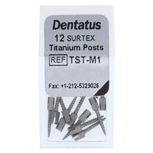 Surtex Posts Titanium 1.05 mm Parallel Sided & Tapered End 12/Bx