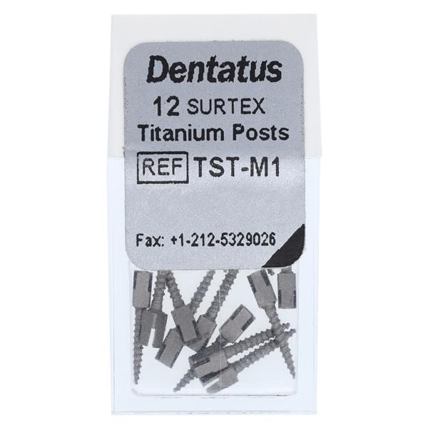Surtex Posts Titanium 1.05 mm Parallel Sided & Tapered End 12/Bx