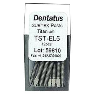 Surtex Posts Titanium Refill 14.2 mm 1.65 mm Parallel Sided & Tapered End 12/Bx