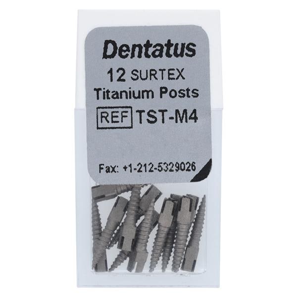 Surtex Posts Titanium 1.5 mm Parallel Sided & Tapered End 12/Bx