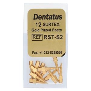 Surtex Posts Gold Plated Refill Short 1.2 mm 12/Bx
