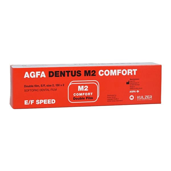 Agfa Dentus Intraoral Film M2-57 2 E/F Speed 150/Bx