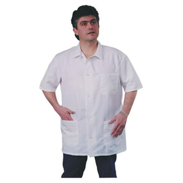 Protection Plus Jacket 3 Pockets Short Sleeves 34 in Medium Green Unisex Ea