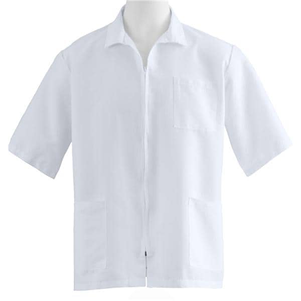 Smock 3 Pockets Short Sleeves X-Large White Unisex Ea