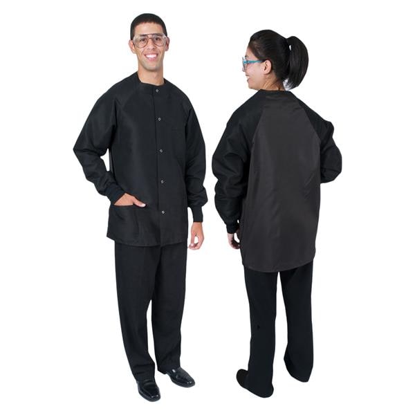 Protection Plus II Jacket 3 Pockets Long Tapered Sleeves 31.5 in Medium Black Ea