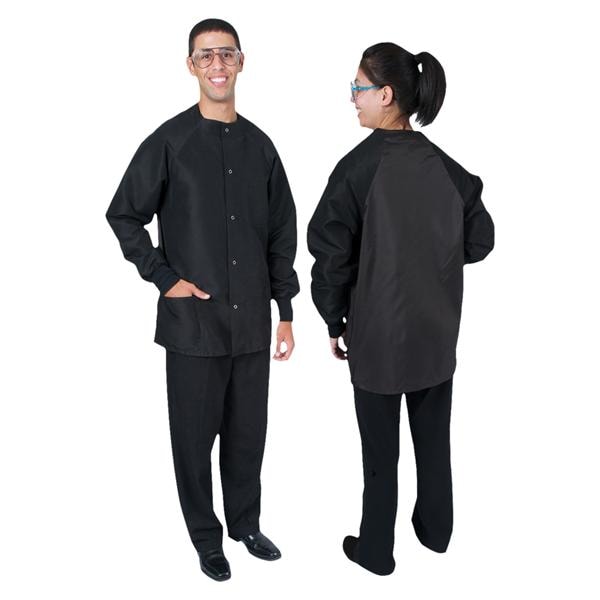 Protection Plus II Jacket Long Tapered Sleeves 31.5 in 3X Large Black Ea