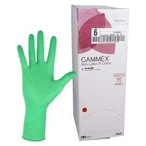 GAMMEX Non-Latex PI Ortho Polyisoprene Surgical Gloves 6 Light Green 50/Bx