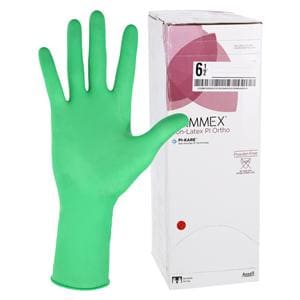 GAMMEX Non-Latex PI Ortho Polyisoprene Surgical Gloves 6.5 Light Green 50/BX