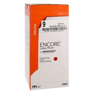 ENCORE Latex Micro Surgical Gloves 9 Standard Brown, 4 BX/CA
