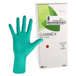 GAMMEX Non-Latex Neoprene Surgical Gloves 8 Green 50Pr/Bx