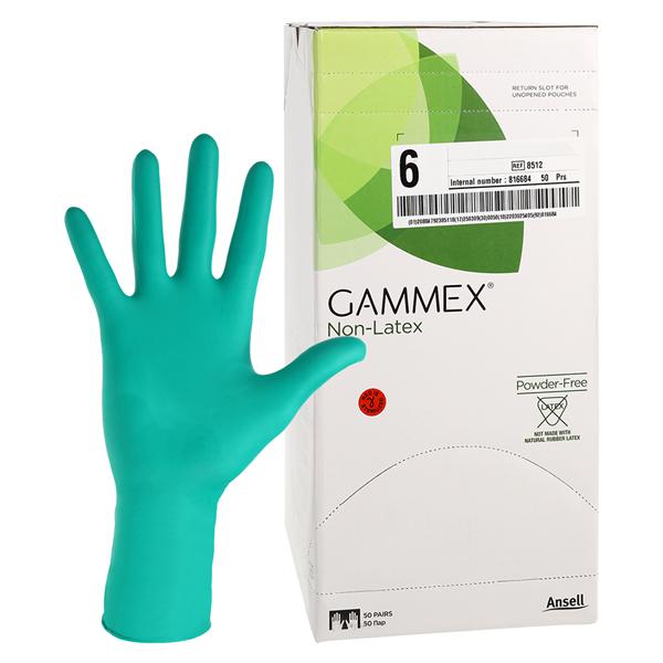 GAMMEX Non-Latex Neoprene Surgical Gloves 6 Green