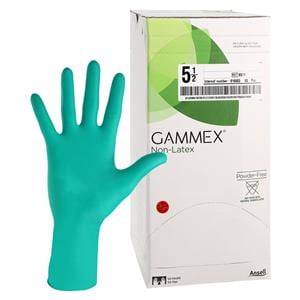 GAMMEX Non-Latex Neoprene Surgical Gloves 5.5 Green 50Pr/Bx
