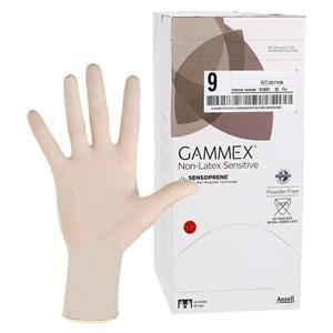 GAMMEX Non-Latex Sensitive Neoprene Surgical Gloves 9 Natural 50Pr/Bx