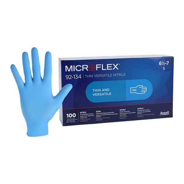 MICROFLEX Versatility Nitrile Exam Gloves Small Light Blue Non-Sterile