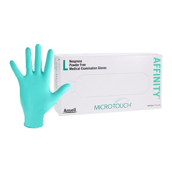 MICRO-TOUCH Affinity Neoprene Exam Gloves Large Green Non-Sterile 100/Bx