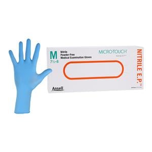 MICRO-TOUCH EP Nitrile Exam Gloves Medium Blue Non-Sterile 100/Bx