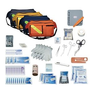 Fanny Pack BLS Trauma Pac 10x6x5" Orange Zipper Closure 20-50" Waist Belt Ea