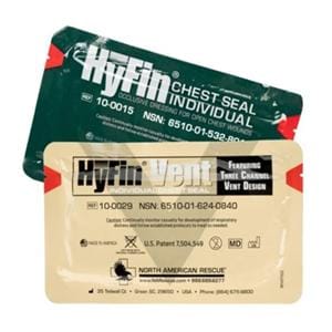 Hydrogel Chest Seal Combo Pack 6x6" Adhesive Not Made With Natural Rubber Latex