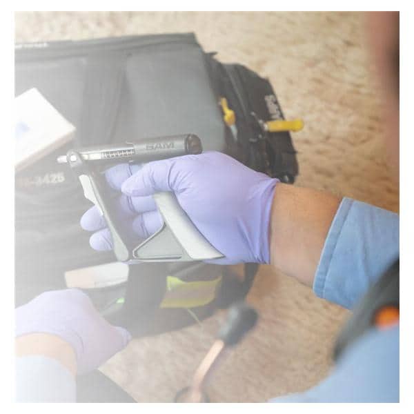 Sam IO Storage Case Black/Orange Zipper Closure No Handle