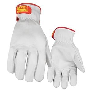 Ringers Leather Cut-Resistant Light Duty Gloves Large White 1/Pr