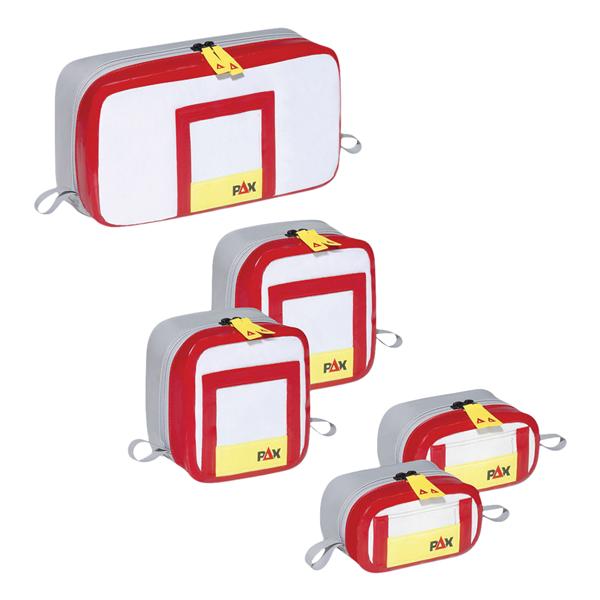 Inner Pouch Red Double Zipper Closure