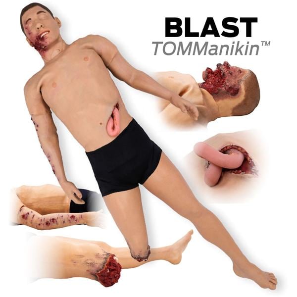 TOMManikin Blast Simulator Trauma Adult Male Manikin EA