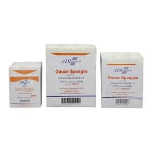100% Cotton Gauze Sponge 2x2" 8 Ply Sterile Woven