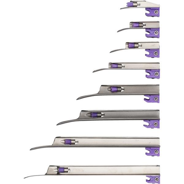 Intrubrite Laryngoscope Blade Miller #3 Medium Adult Stainless Steel Blade Disp, 20 EA/BX