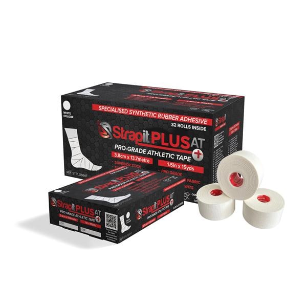 Strapit Tape Cotton Fabric 0.5"x10yd White 24/Ca