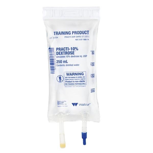 Practi-10% Dextrose Simulated Medication Bag
