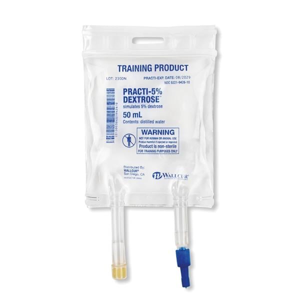 Practi-5% Dextrose Simulated Medication 3/Pk