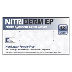 NitriDerm EP Nitrile Exam Gloves Small Blue Non-Sterile 1000/Ca
