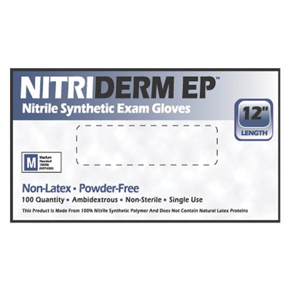 NitriDerm EP Nitrile Exam Gloves X-Large Blue Non-Sterile 1000/Ca