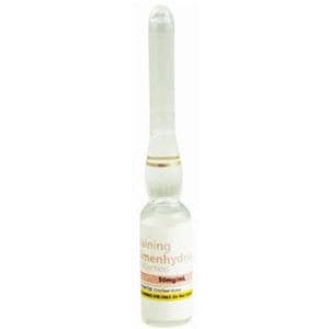 Dimenhydrinate HCl 50mg/mL Simulated Medication 25/Ca