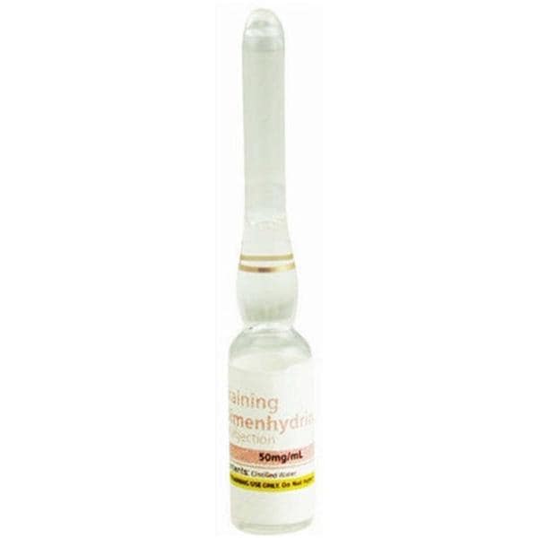 Dimenhydrinate HCl 50mg/mL Simulated Medication 25/Ca