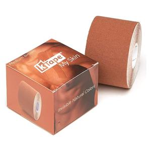 K-Tape My Skin Athletic Tape 96% Cotton/4% Spandex 2"x16.4' Medium Brown Ea