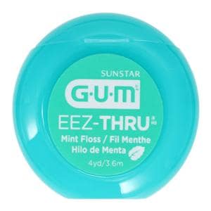 GUM Eez-Thru Waxed Teflon Floss 4 Yards Mint 144/Bx