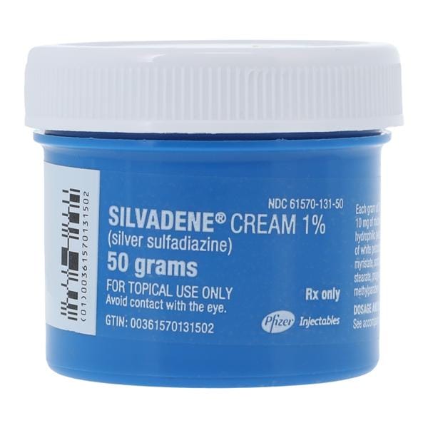 Silvadene Topical Cream 1% Jar 50gm Each
