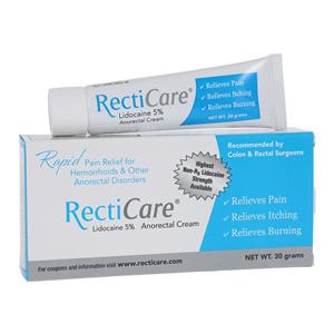 RectiCare Anorectal Cream 5% Tube 30gm Each
