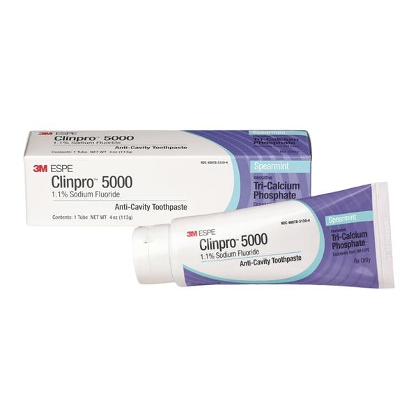3M™ Clinpro™ 5000 Toothpaste 1.1% Sodium Fluoride Spearmint 4oz/Tb