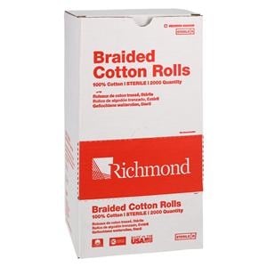 Braided Cotton Roll 1.5 in Sterile 2000/Bx, 12 BX/CA